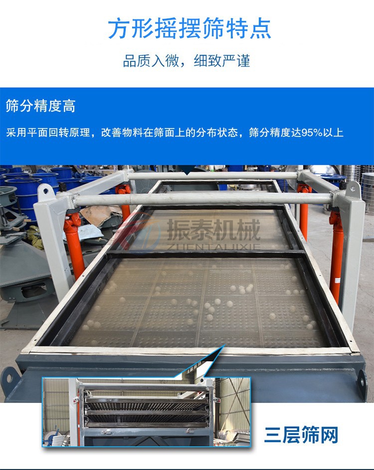 方形搖擺篩特點(diǎn) 方形搖擺篩特點(diǎn)
